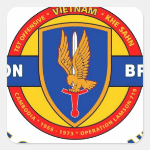 Sticker Carré ęr BRIGADE d'AVIATION VIETNAM "FAUCONS D'OR "