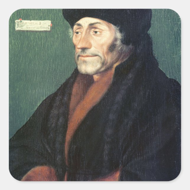 Sticker Carré Erasme de Rotterdam (Devant)