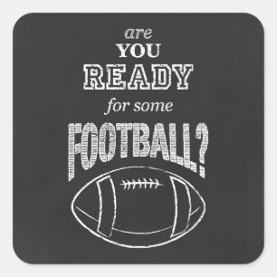 Sticker Carré es-tu prêt pour du football ?