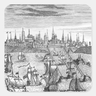 Sticker Carré Escadron anglais transportant des troupes