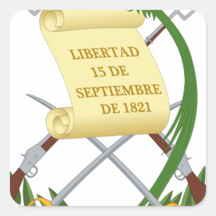 Sticker Carré Escudo de armas de Guatemala