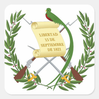 Sticker Carré Escudo de armas de Guatemala