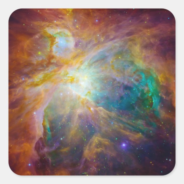 Sticker Carré Espace - Chaos à Orion (Devant)