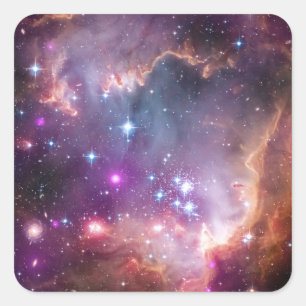 Sticker Carré Espace extra-atmosphérique galactique pourpre