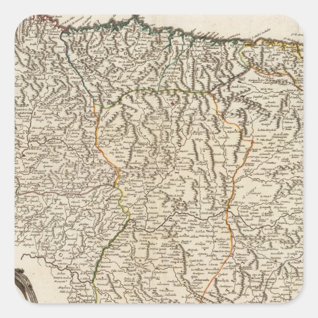 Sticker Carré Espagne 6 (Devant)