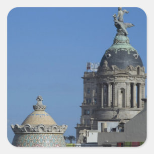 Sticker Carré Espagne, Catalogne, Barcelone. Le toit de Barcelon