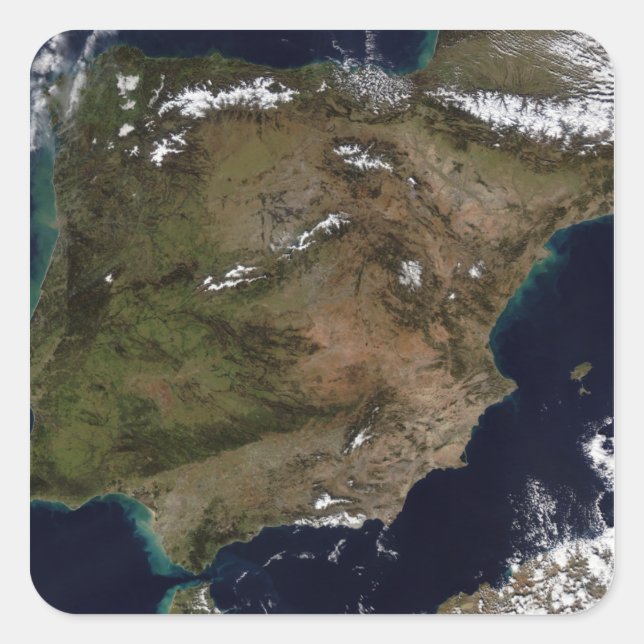 Sticker Carré Espagne et Portugal 2 (Devant)