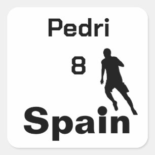 Sticker Carré Espagnol Football, personnalisable