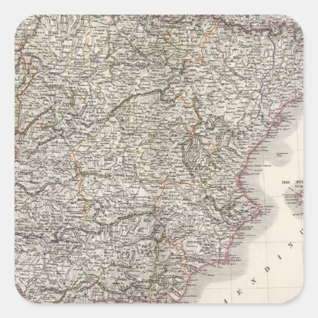 Sticker Carré Espagnol, Portugal (Devant)