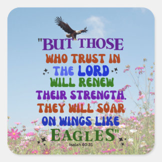 Sticker Carré Espoir Dans Le Seigneur