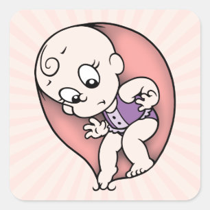 Sticker Carré Essai de l'eau