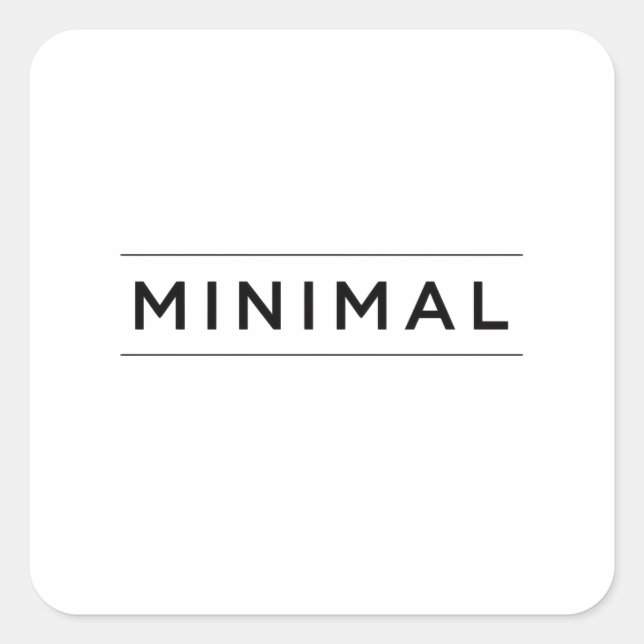 Sticker Carré Essence minimale (Devant)