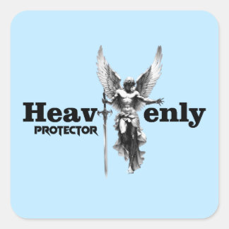 Sticker Carré Estampa Anjo - Heavenly Protector - Adesivo