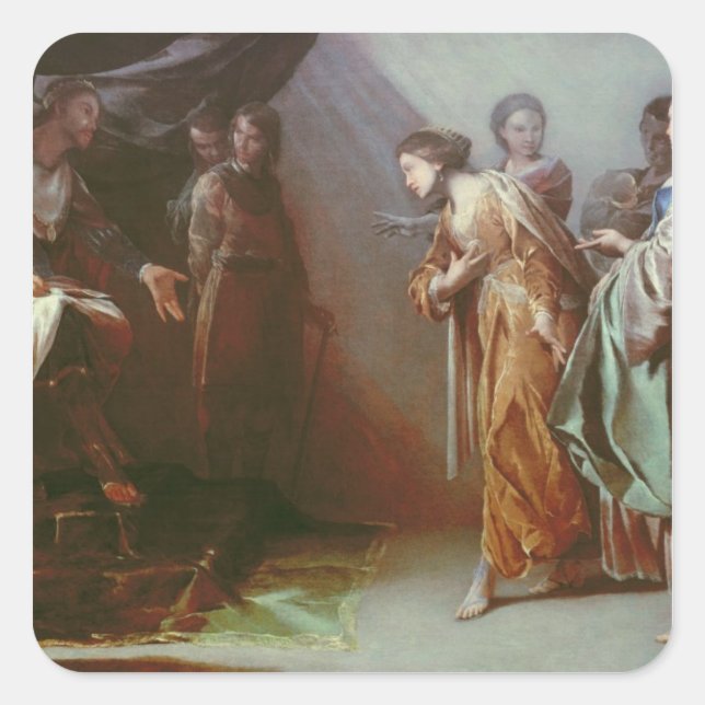 Sticker Carré Esther et Ahasuerus (Devant)