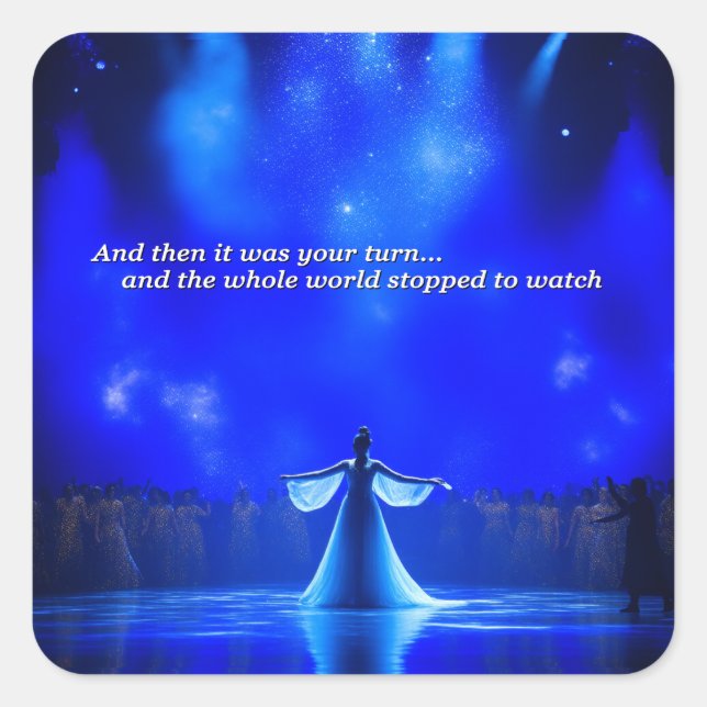 Sticker Carré Et c'était ton tour (Devant)