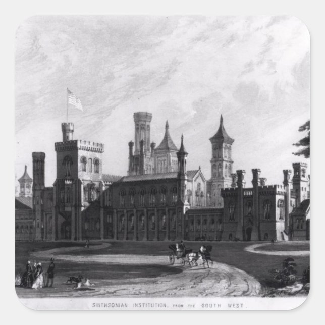 Sticker Carré Établissement Smithsonian du Sud-Ouest (Devant)