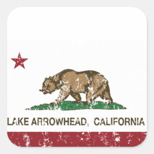 Sticker Carré étal californien lac arrowhead