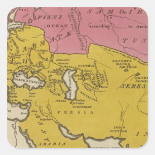 Sticker Carré État des Nations à l'ère chrétienne