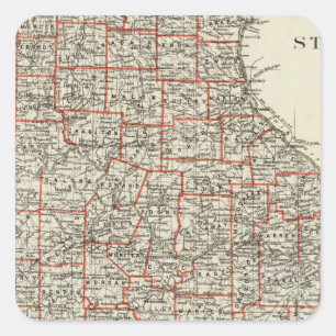 Sticker Carré État du Missouri