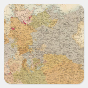 Sticker Carré États de la défunte confédération germanique