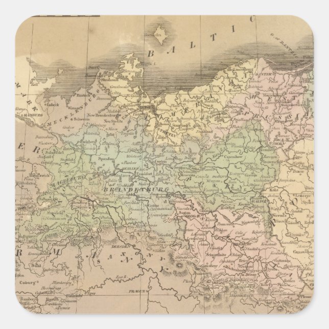 Sticker Carré États prussiens (Devant)