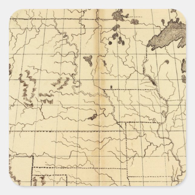 Sticker Carré États-Unis 17 (Devant)