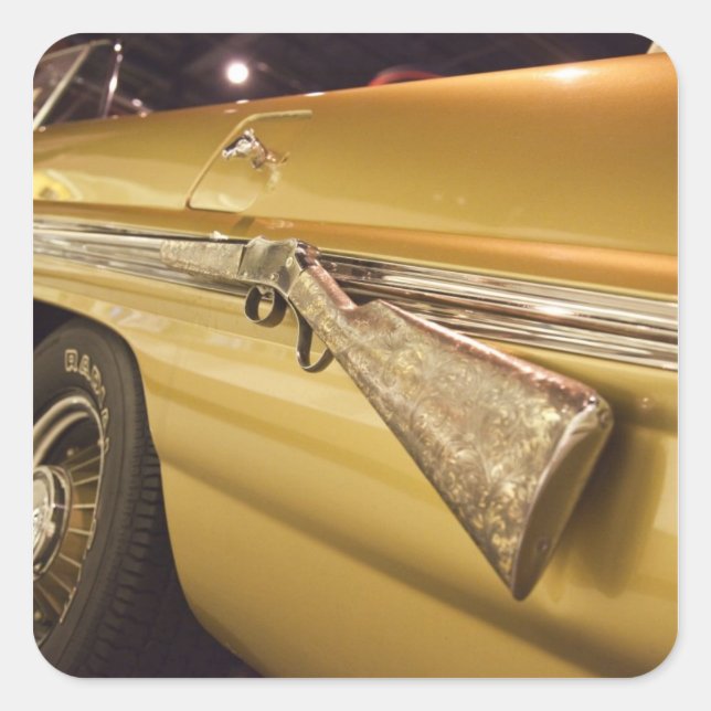 Sticker Carré États-Unis, Alabama, Tuscumbia. Hall de musique de (Devant)