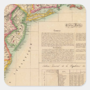 Sticker Carré États-Unis, Amérique 51 sept.