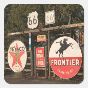 Sticker Carré États-Unis, Arizona, Sedona : enseignes publicitai
