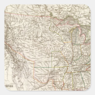 Sticker Carré Etats-Unis d'Amérique - Etats-Unis d'Amérique