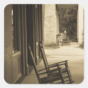 Sticker Carré Etats-Unis, Floride, Micanopy, plus ancien établis