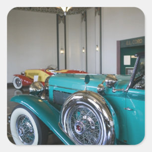 Sticker Carré États-Unis, Indiana, Auburn : Auburn, Cord, Duesen