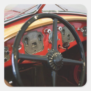 Sticker Carré États-Unis, Indiana, Auburn : Auburn, Cord, Duesen