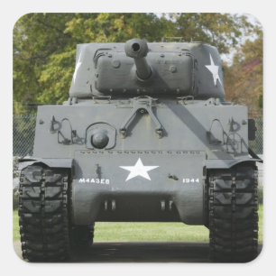 Sticker Carré États-Unis, Kentucky, Fort Knox : Musée Patton de