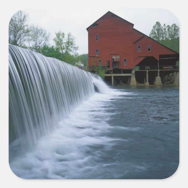 Sticker Carré États-Unis, Missouri, comté d'Ozark, Rockbridge Mi (Devant)