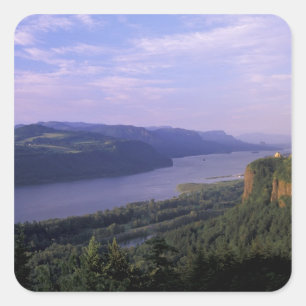 Sticker Carré États-Unis, Oregon, Columbia River Gorge National