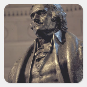 Sticker Carré États-Unis, Washington DC. Mémorial Thomas Jeffers