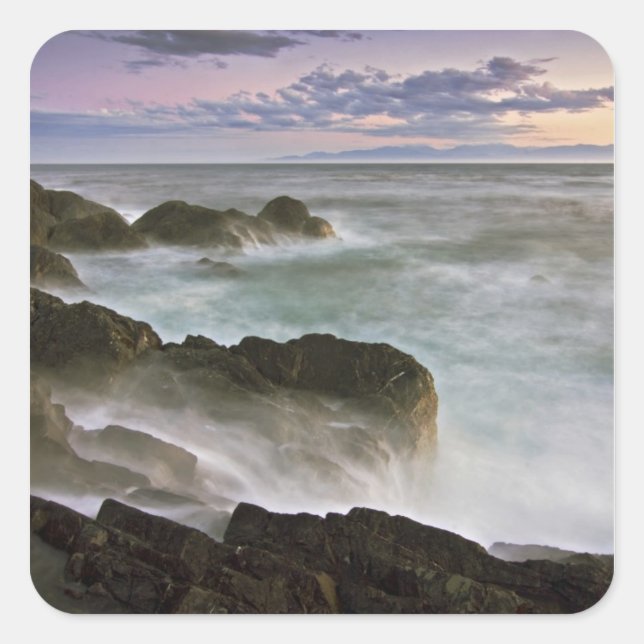 Sticker Carré États-Unis, Washington, îles San Juan. Écrasement  (Devant)