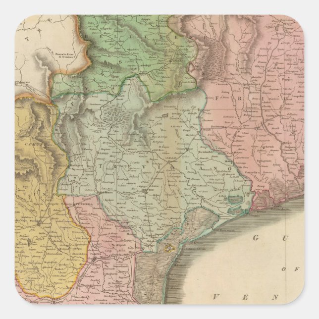 Sticker Carré États vénitiens (Devant)