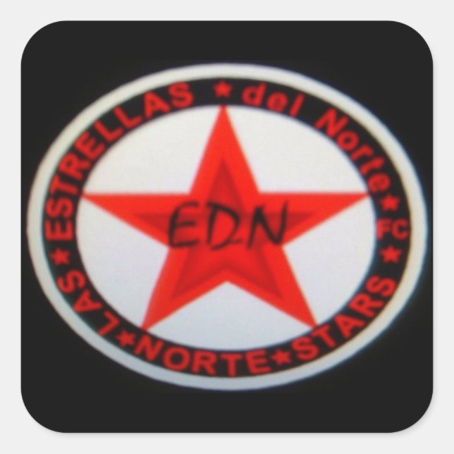 Sticker Carré étoiles norte (Devant)
