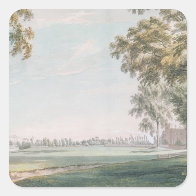 Sticker Carré Eton College et Windsor de Playing Fields (Devant)