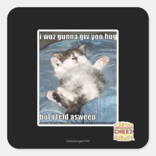 Sticker Carré Étreinte de yoo de giv de gunna du wuz I