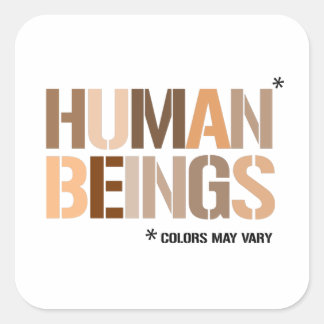 Sticker Carré Êtres humains - les couleurs peuvent varier