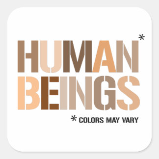 Sticker Carré ÊTRES HUMAINS : Les couleurs peuvent varier