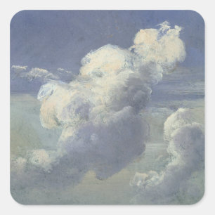 Sticker Carré Étude de nuage, 1832