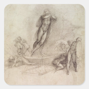 Sticker Carré Etude pour une Ascension