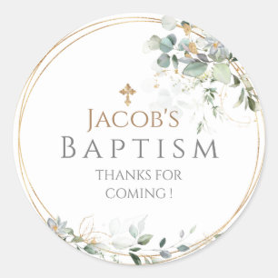 Sticker Carré Eucalyptus Gold Greenery