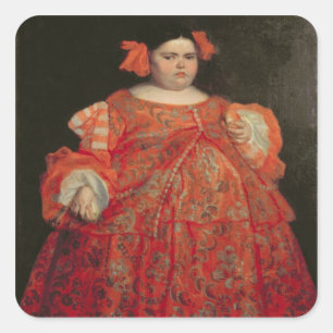 Sticker Carré Eugenia Martinez Vallejo, appelé La Monstrua