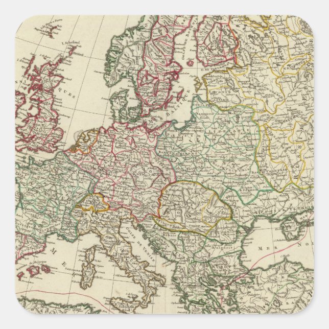 Sticker Carré Europe (Devant)