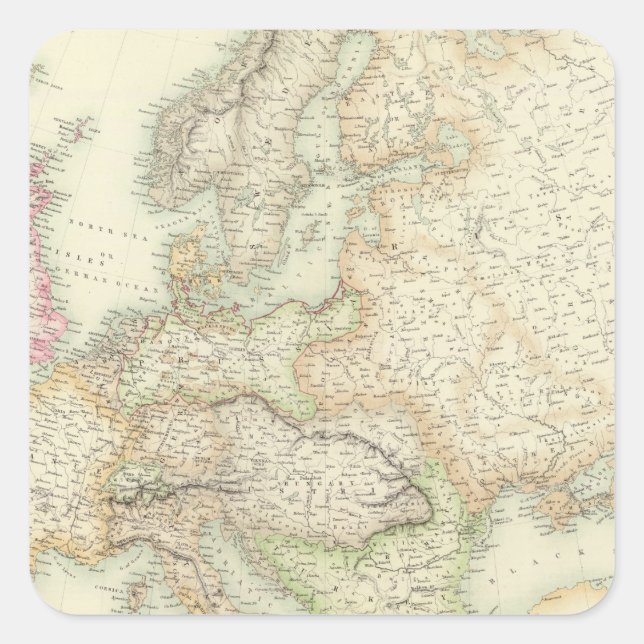 Sticker Carré Europe 14 (Devant)